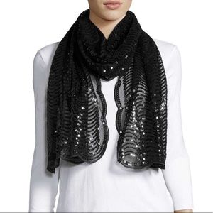 NWT CEJON- Sequin Evening Wrap